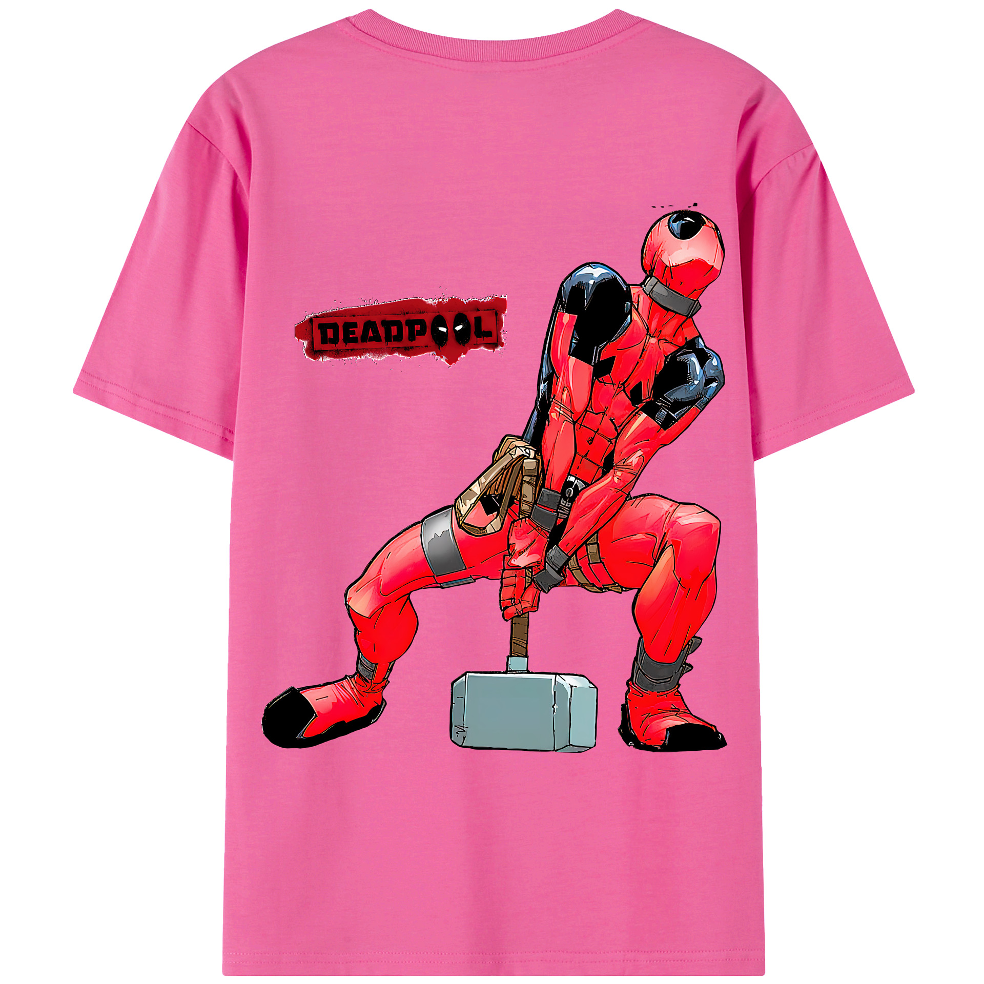 （画像用） Deadpool デッドプール レディース半袖Tシャツ(バックプリント)
